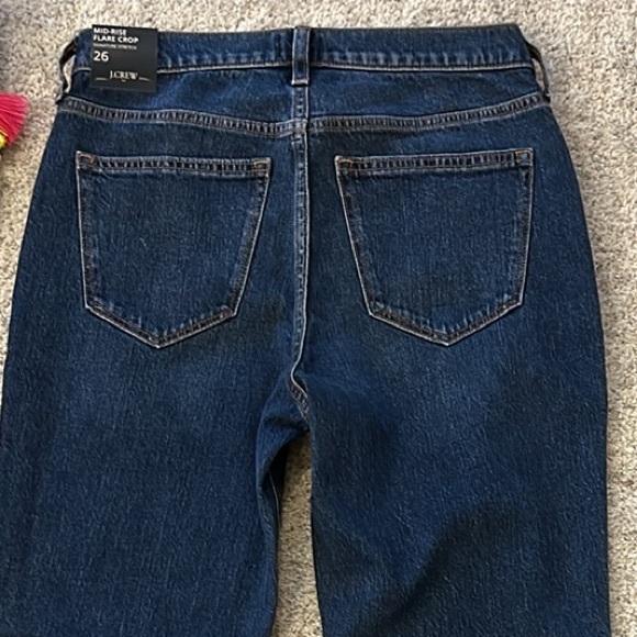 J. Crew Mid Rise Flare Crop Jeans - Picture 7 of 11